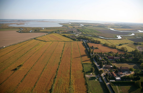 Il territorio altinate: visione da nord verso sud del Museo Archeologico Nazionale di Altino