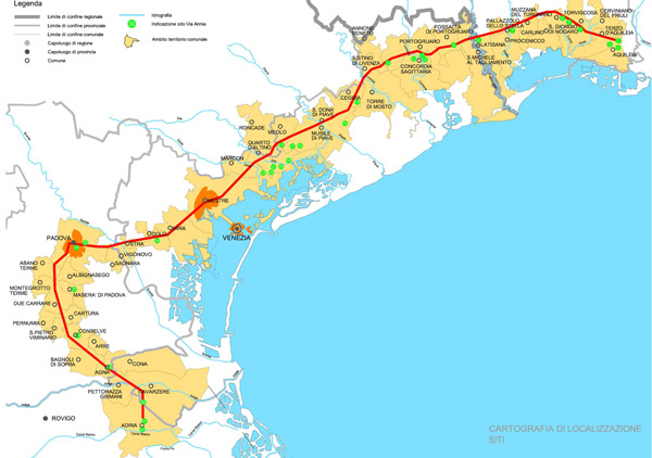 La Via Annia e il suo tracciato